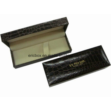 Custom New Design Black Faux Leather Plastic Gift Pen Box